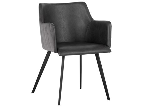 Sunpan Junction Griffin Gray Arm Dining Chair