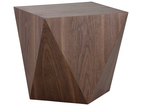 Sunpan Ikon Timmons Square Wood Brown End Table