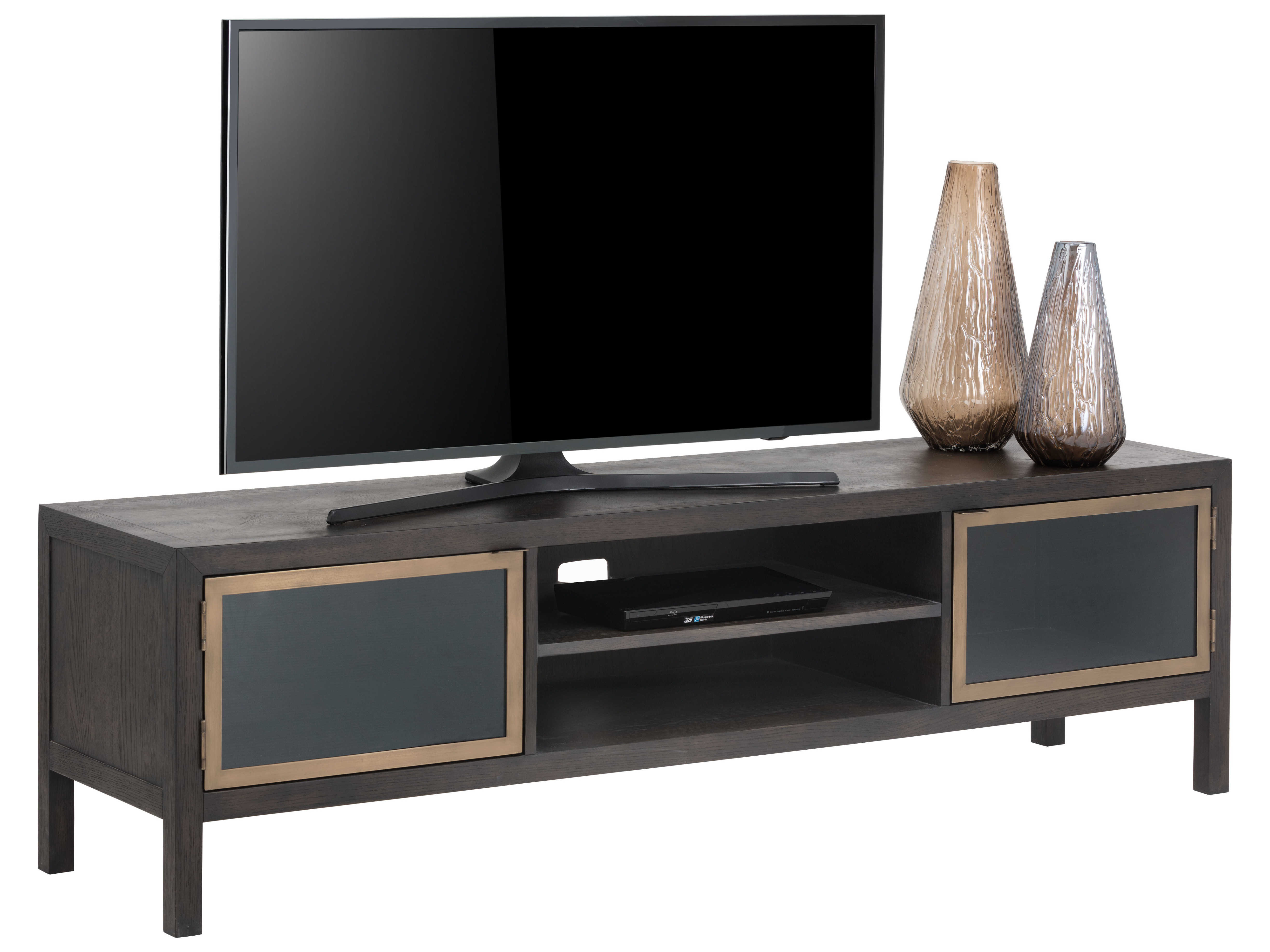Sunpan Modern Home Mixt Brown / Antique Brass TV Stand SPN103340