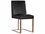 Sunpan Ikon Dean Leather Black Upholstered Side Dining Chair  SPN103784