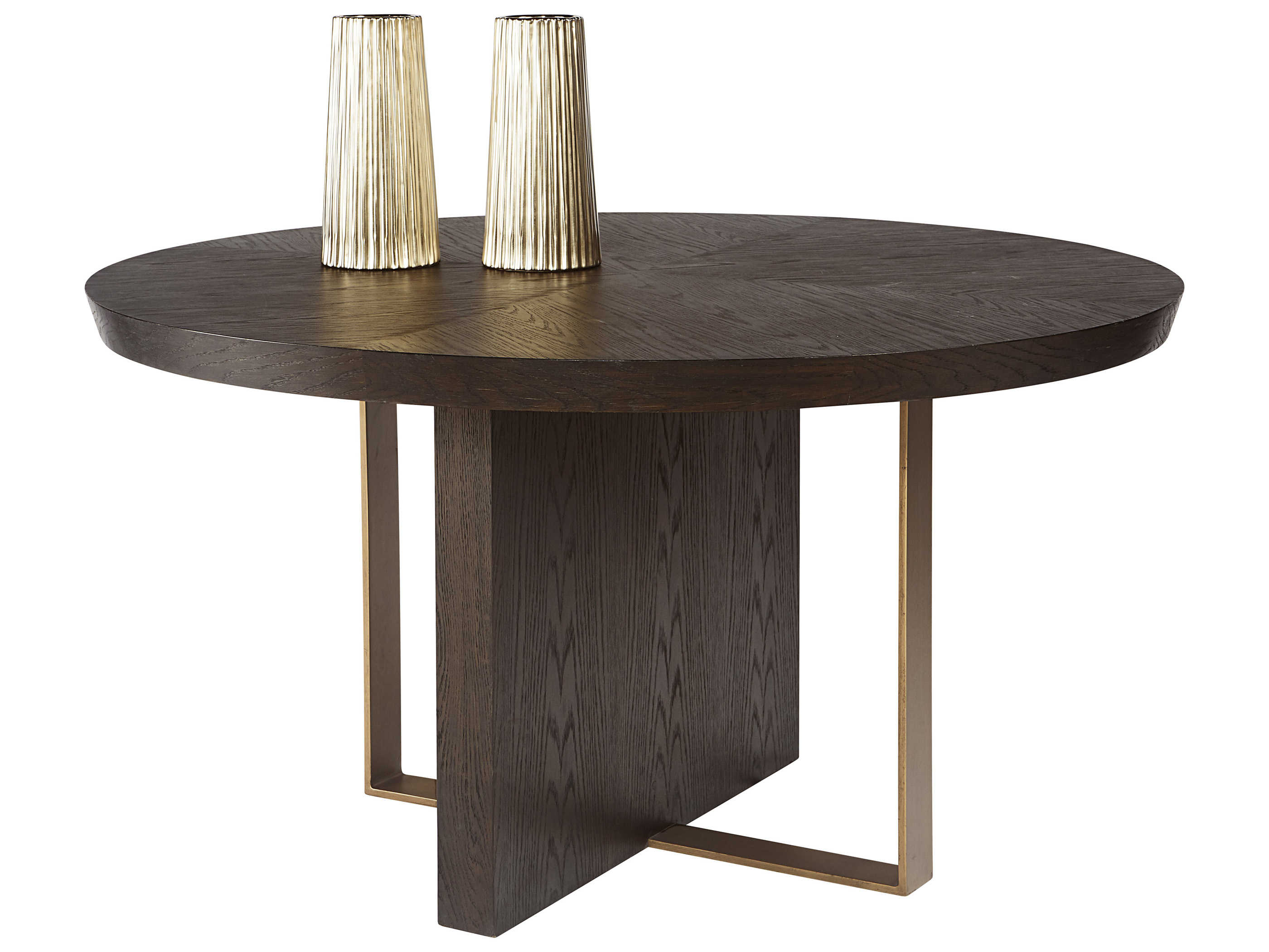 Sunpan Modern Home Mixt Brown / Antique Brass 55'' Wide Round Dining