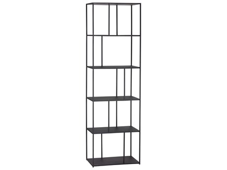 Sunpan Mixt Matte Black Bookcase