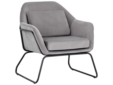 Sunpan Urban Unity Watts Gray Fabric Accent Chair