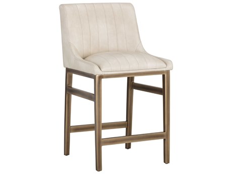 Sunpan Irongate Halden Bravo Cream Rustic Bronze Counter Stool