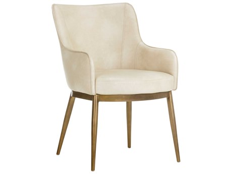 Sunpan Irongate Franklin White Arm Dining Chair