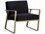 Sunpan Mixt Kristoffer 26" Blue Leather Accent Chair  SPN103523