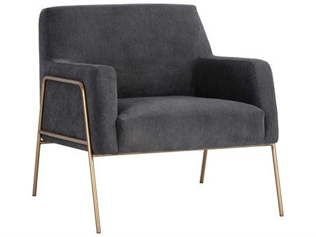 Sunpan Mixt Cybil Gray Fabric Accent Chair