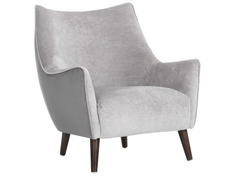 Sunpan Sorrel Gray Fabric Accent Chair