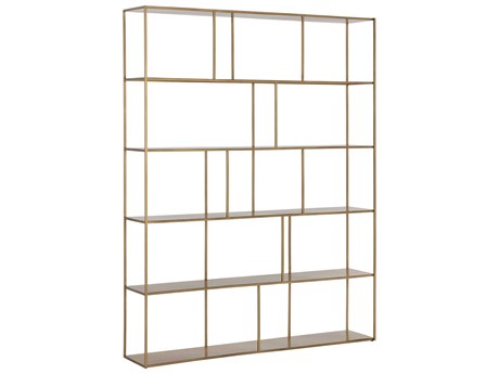 Sunpan Mixt Antique Brass Bookcase