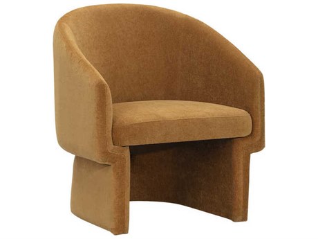 Sunpan Lauryn Brown Fabric Accent Chair