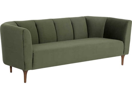 Sunpan Magnolia Evergreen Upholstered Sofa