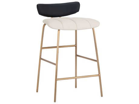 Sunpan Ikon Lorelei Dillon Cream Black Counter Stool