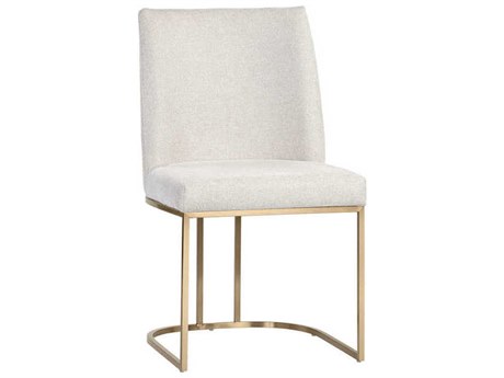 Sunpan Rayla Beige Upholstered Side Dining Chair