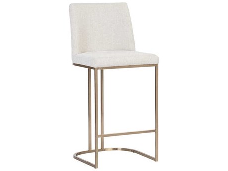 Sunpan Rayla Belfast Oatmeal Upholstered Bar Stool