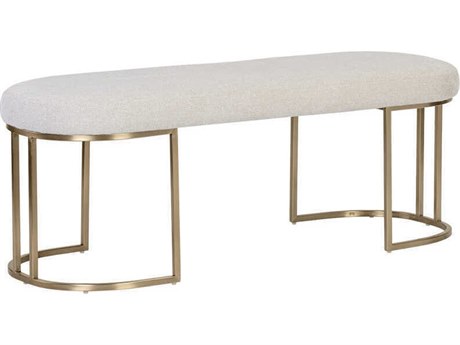 Sunpan Rayla Belfast Oatmeal Beige Upholstered Accent Bench