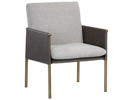 Sunpan Ikon Bellevue Gray Fabric Accent Chair