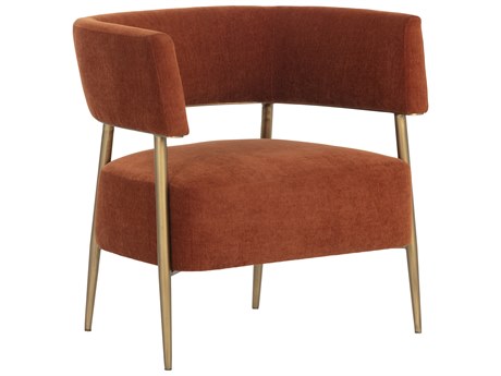 Sunpan Maestro Orange Accent Chair