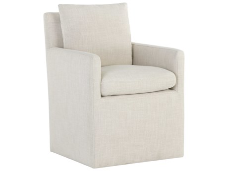 Sunpan 5west Glenrose Beige Upholstered Arm Dining Chair