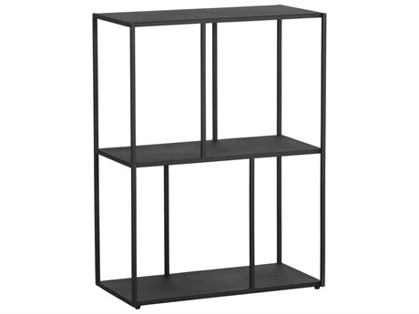 Sunpan Mixt Matte Black Bookcase