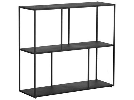 Sunpan Mixt Matte Black Bookcase