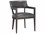 Sunpan Westport Brylea Leather Oak Wood Gray Upholstered Arm Dining Chair  SPN106096