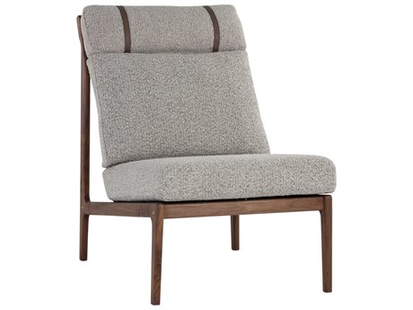 Sunpan Elanor Gray Fabric Accent Chair