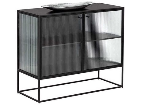 Sunpan Parsons 35" Clear Matte Black Sideboard