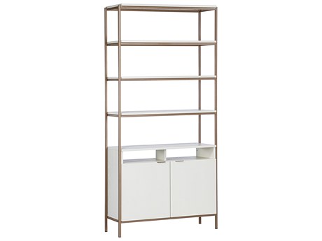 Sunpan Ambrose Cream Bookcase