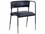Sunpan Brenan White Fabric Upholstered Arm Dining Chair  SPN111183