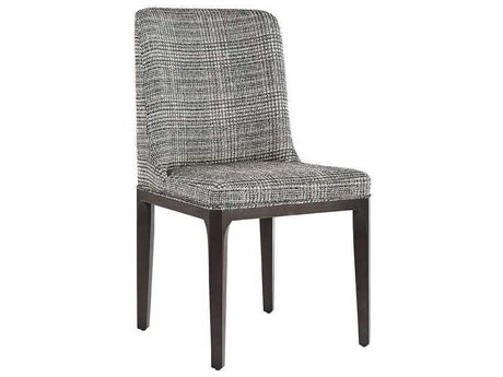 Sunpan Elisa Oak Wood Gray Upholstered Side Dining Chair