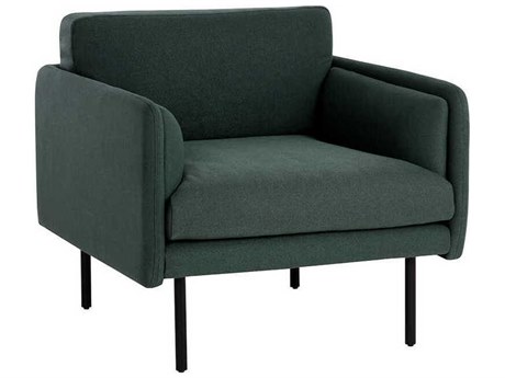 Sunpan Luella Green Fabric Accent Chair