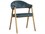 Sunpan Ikon Burgos Orange Fabric Upholstered Arm Dining Chair  SPN106476