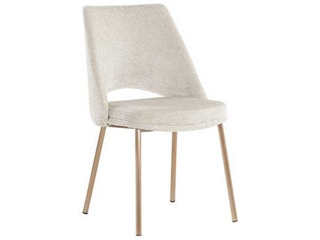 Sunpan Radella Beige Upholstered Side Dining Chair