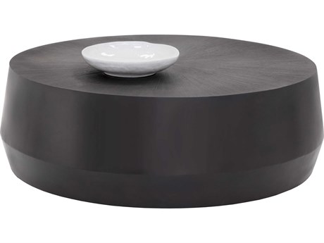 Sunpan Creed Round Gunmetal Coffee Table