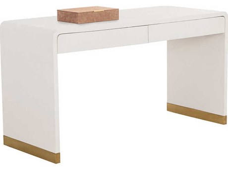 Sunpan Ilona Oyster Shagreen White Secretary Desk