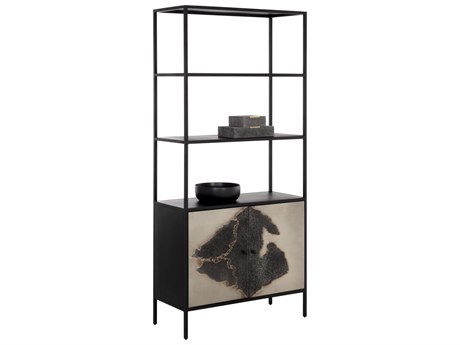 Sunpan Arlington Black Bookcase