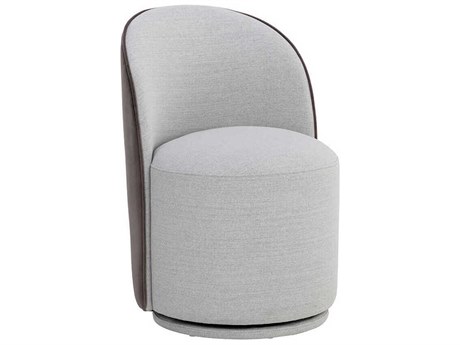 Sunpan Cavoli Gray Upholstered Side Dining Chair