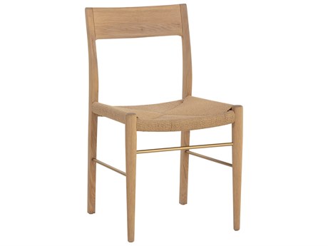 Sunpan Bondi Oak Wood Brown Side Dining Chair