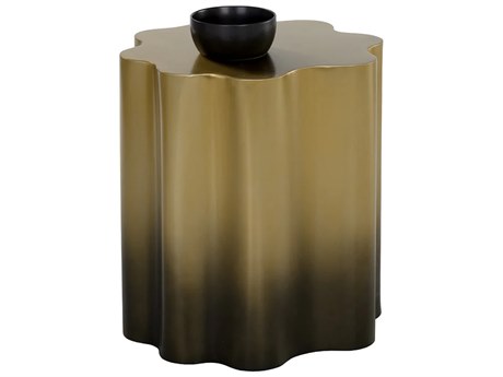 Sunpan Dahlia Metal Gold Ombre End Table