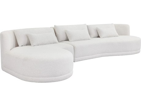 Sunpan Laken Copenhagen White Upholstered Sofa