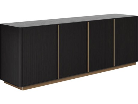 Sunpan Kalla 84" Oak Wood Charcoal Sideboard