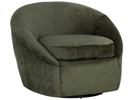 Sunpan Bliss Swivel Green Fabric Accent Chair