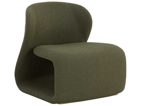 Sunpan Ikon Green Fabric Accent Chair