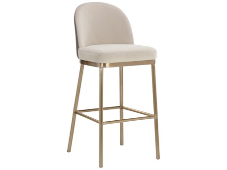 Sunpan Lavania 18" Lavania Barstool Meg Taupe / Porcini Taupe