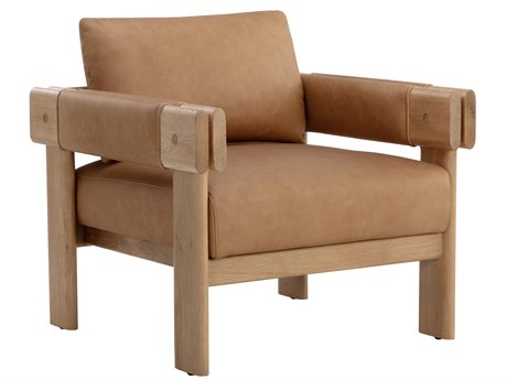 Sunpan Carmichael 34" Carmichael Lounge Chair Ludlow Sesame Leather