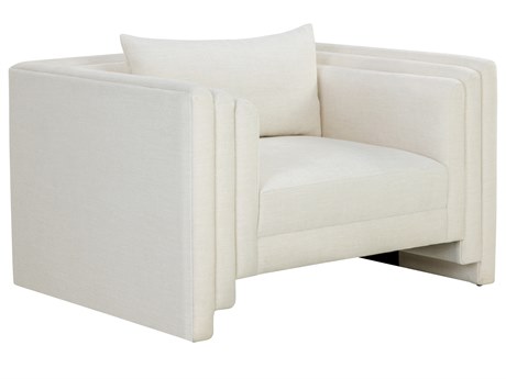 Sunpan Kira 46.5" Kira Armchair Heather Ivory Tweed