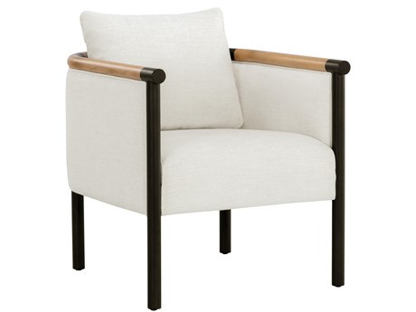 Sunpan Wilder 27.75" Wilder Lounge Chair Heather Ivory Tweed