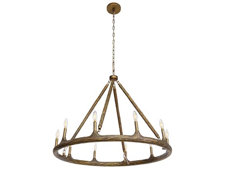 Sunpan Wolfgang Gold Traditional Round Chandelier