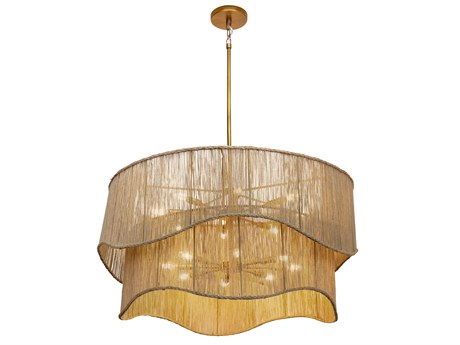 Sunpan Rhine Brass Candelabra Chandelier