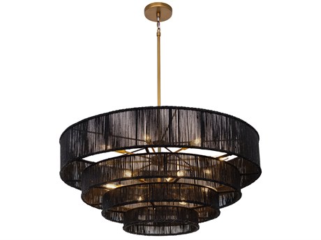 Sunpan Lumina Black Candelabra Chandelier